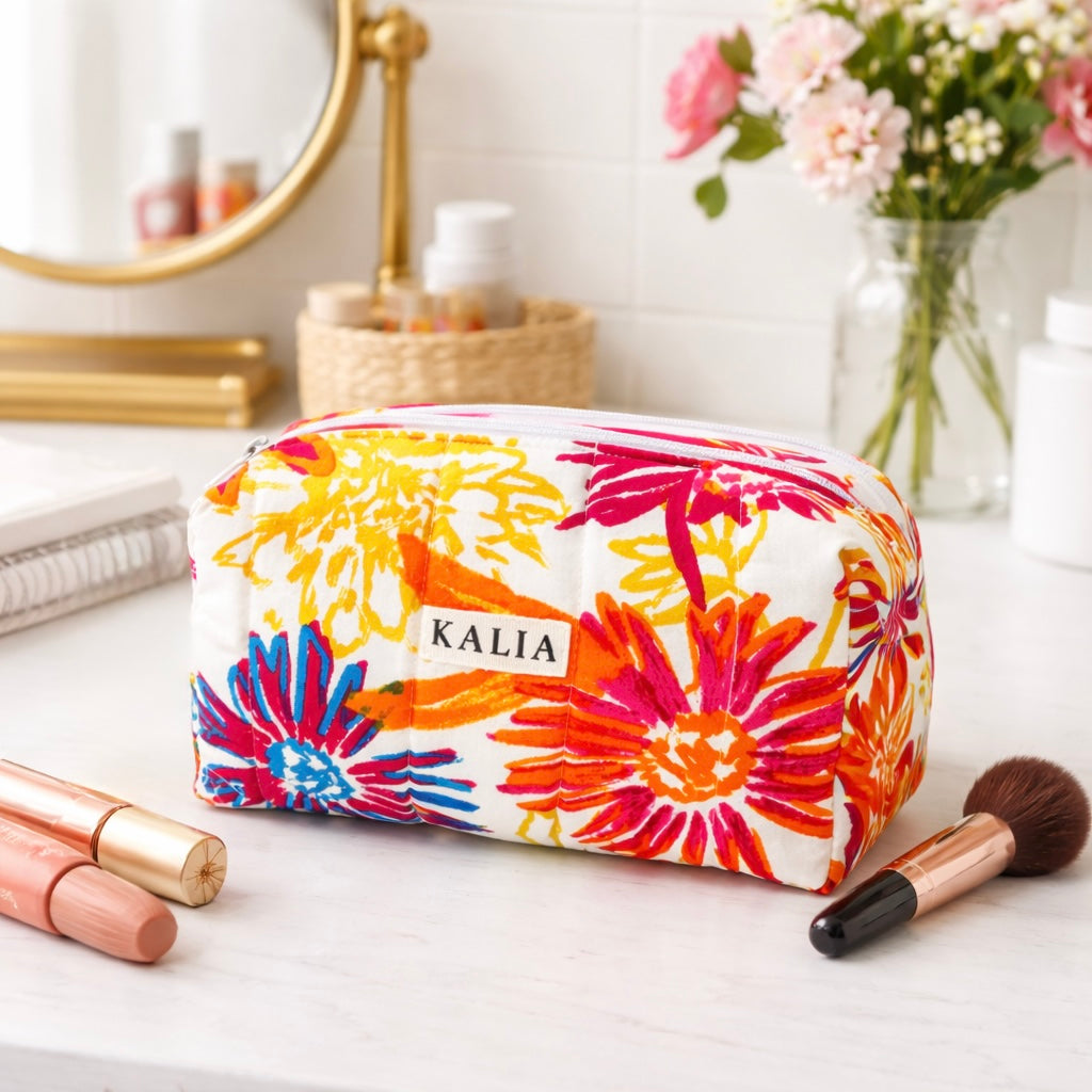 Cosmetiquera Floral