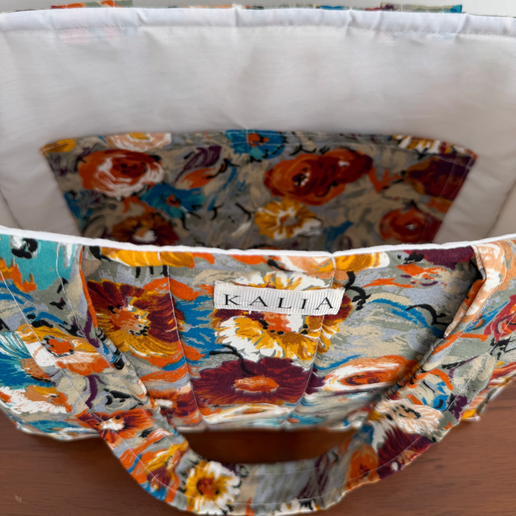 Bolsa flores vintage