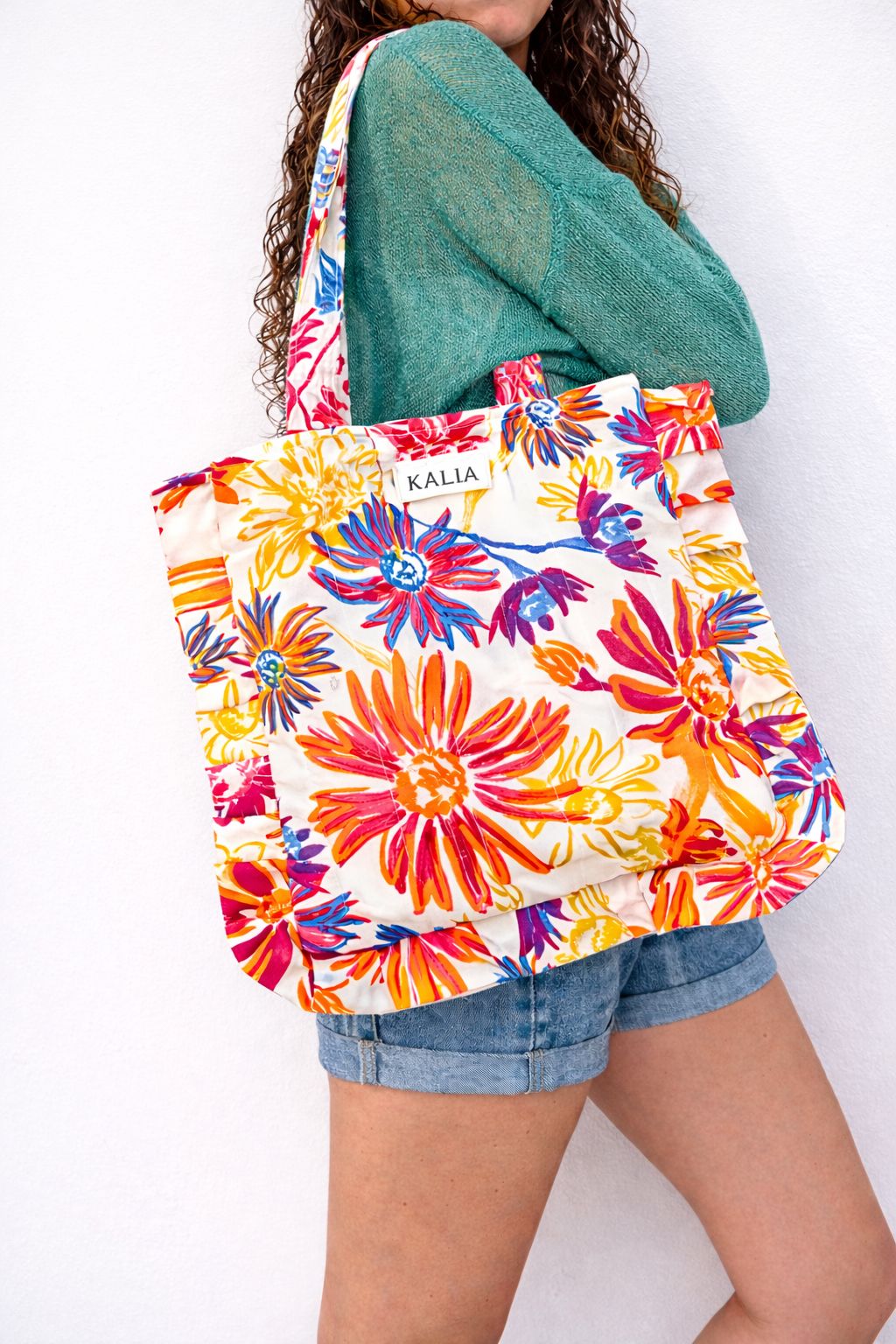 Tote bag flores colores