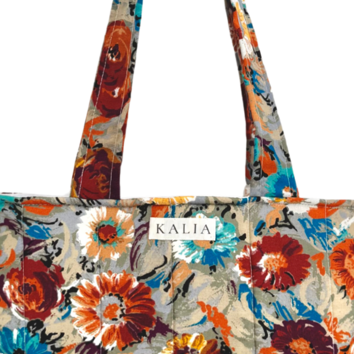 Tote bag flores vintage